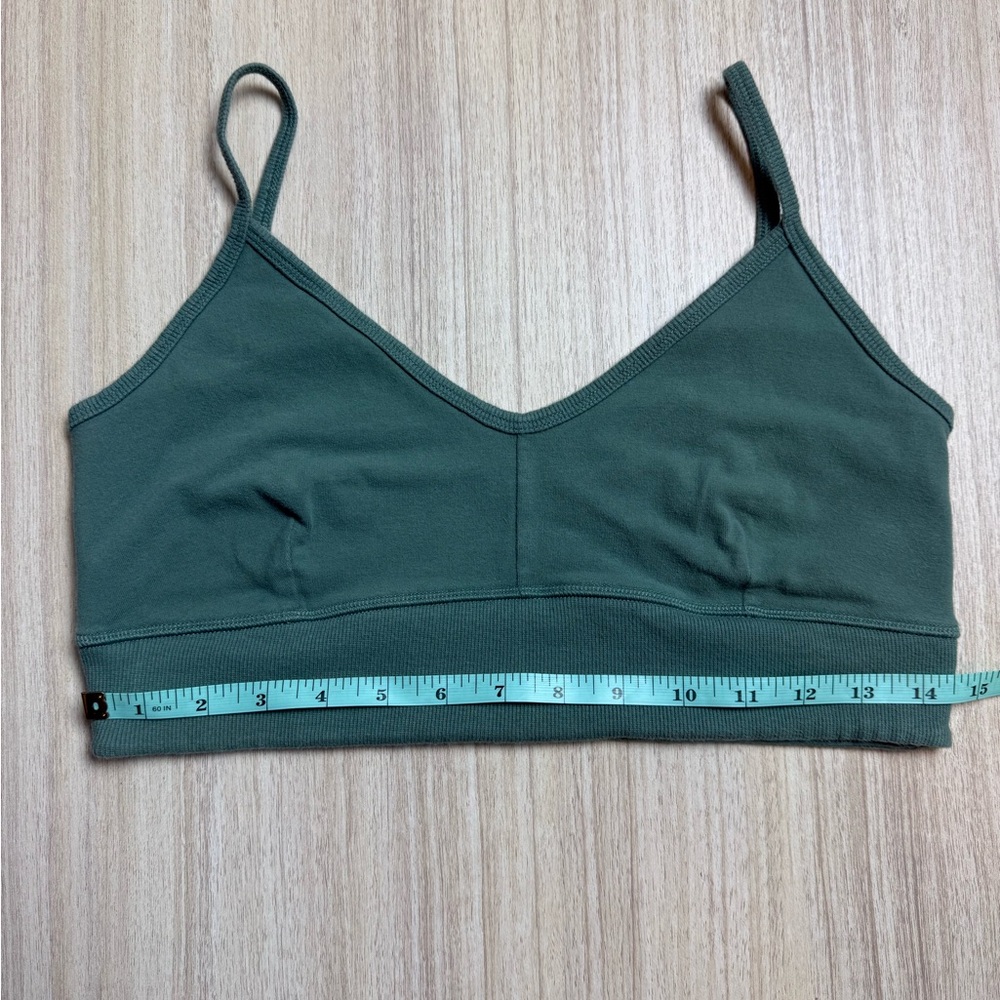 Bandier x Sincerely Jules - The Meadow Bra - Fatigue Green - Sz L - Picture 5 of 8